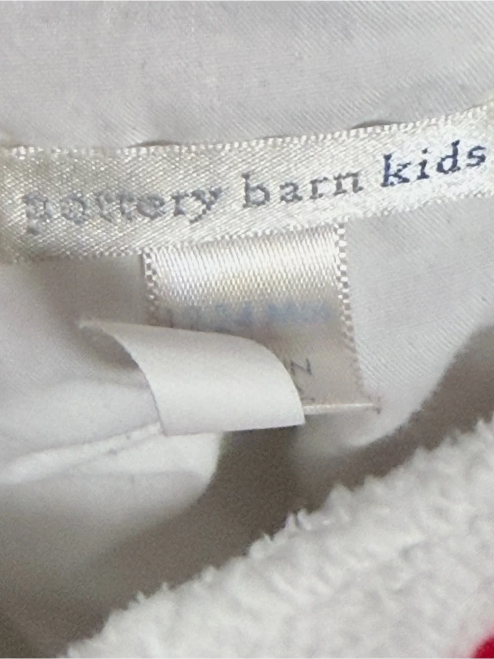 Pottery Barn Kids White and Black Dalmatian Costume with Red Collar Accent